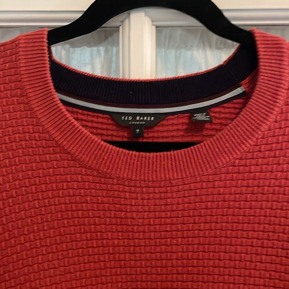 Ted Baker London Other - Ted Baker Staylay Waffle Knit Sweater XXL (TB-7) - Burnt Orange/Rust